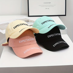 Letter Embroidery Baseball Cap Candy Sun Hat Adjustable
