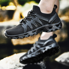 Women's Outdoor Hiking Sneakers Lace Up Flat Sports Shoes