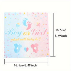 20pcs Gender Reveal Party Luncheon Napkins For Pink Party Tableware Decorations