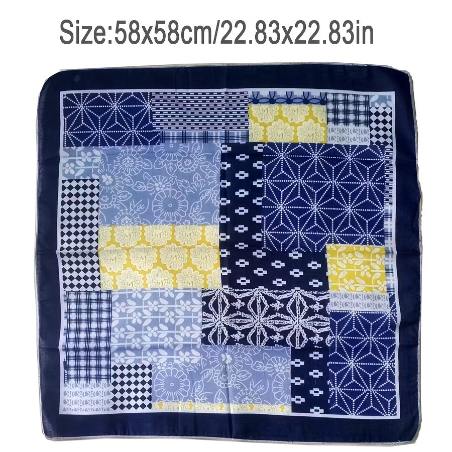 Men's Collar Scarf And Linen Square Scarf Handsome Style