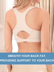 Front Closure Sports Bra Racerback Hollow Yoga Running Bra