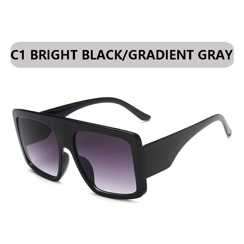 Oversized Square Women Sunglasses Colorful Lens UV400