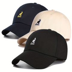 Kangaroo Embroidery Baseball Cap Adjustable Golf Sports Cap