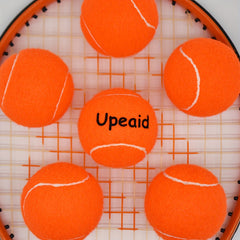 3pcs Rubber Tennis Balls Orange for Beginners Practicing