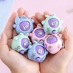 10pcs Mini Rock Paper Scissors Game Keychain for Kids Party Favors