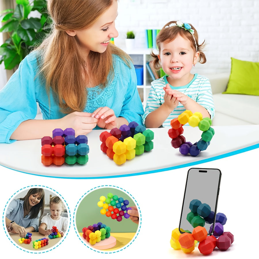 Plastic Toy Magic Cube 3D Puzzle DIY Educational Christmas Gift