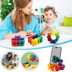 Plastic Toy Magic Cube 3D Puzzle DIY Educational Christmas Gift