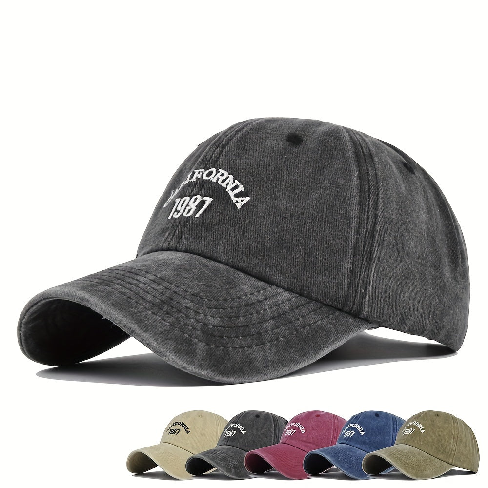 Casual Sunscreen Embroidered Baseball Cap Retro Sun Visor Hat