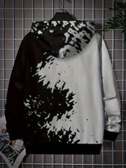 Graphic Hoodie With Kangaroo Pocket Comfy Loose Drawstring Hooded Pullover