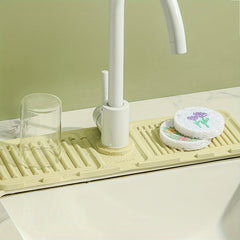 Faucet Drain Mat Kitchen Splash Pad Washstand Plate