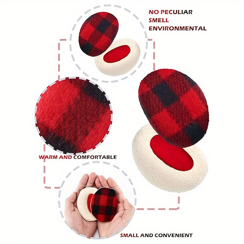 4 Pairs Bandless Thick Winter Ear Covers for Women Men