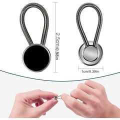 10pcs Metal Collar Buttons Extenders Elastic Neck Extender Wonder Button