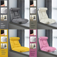 Foldable Lazy Sofa Chair Backrest Lounge Chair for Home Outdoor Travel Camping