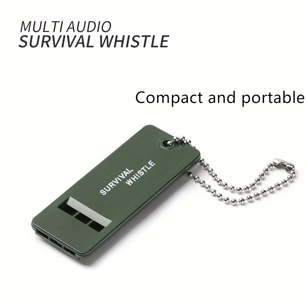 5pcs Tri Band Survival Whistle Portable Lifesaving Whistle