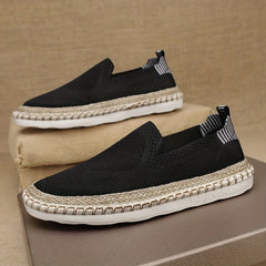 Men's Lightweight Espadrille Loafer Shoes Breathable Slip On Shoes