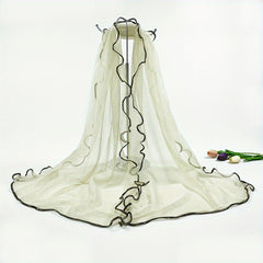Sparkly Ruffles Scarf Solid Hijab Turban Travel Beach Towel