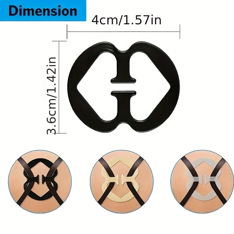 10 Pcs Invisible Bra Strap Clips Non-slip Buckles Conceal Straps