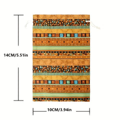 4pcs Egyptian Style Jewelry Coin Bags Drawstring Gift Bag