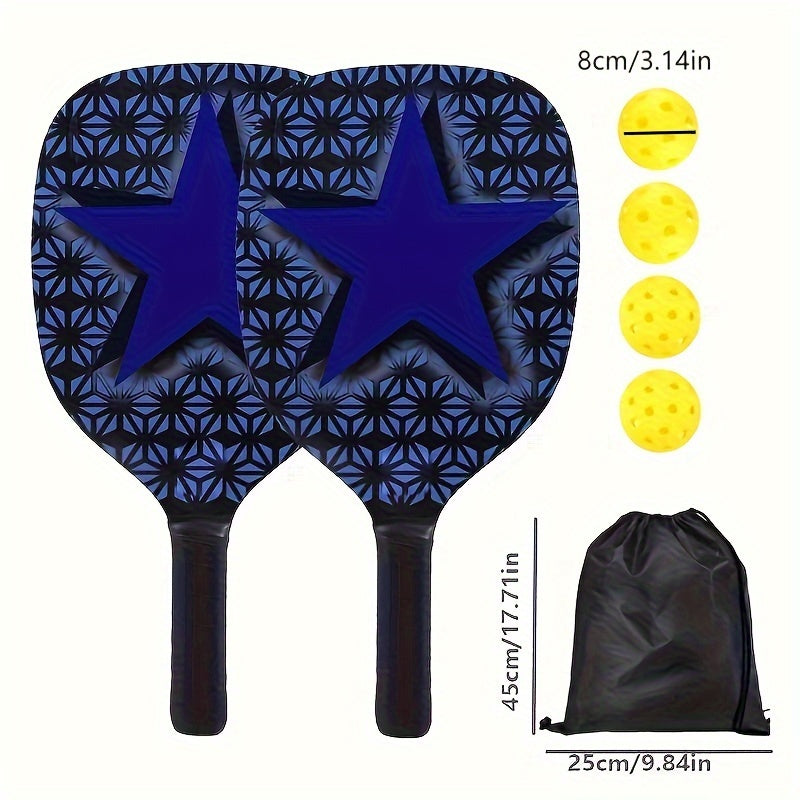 7pcs Pickleball Racket Set With Balls Outdoor Sports Beach Racket