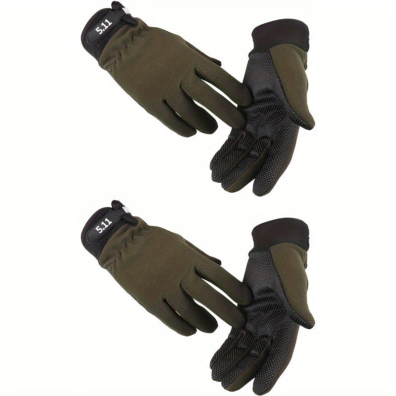 Men's Anti Slip Full Finger Gloves for Outdoor Sports