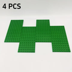 8pcs/4pcs Double-sided Baseplate Building Blocks City Parts Educational Toy