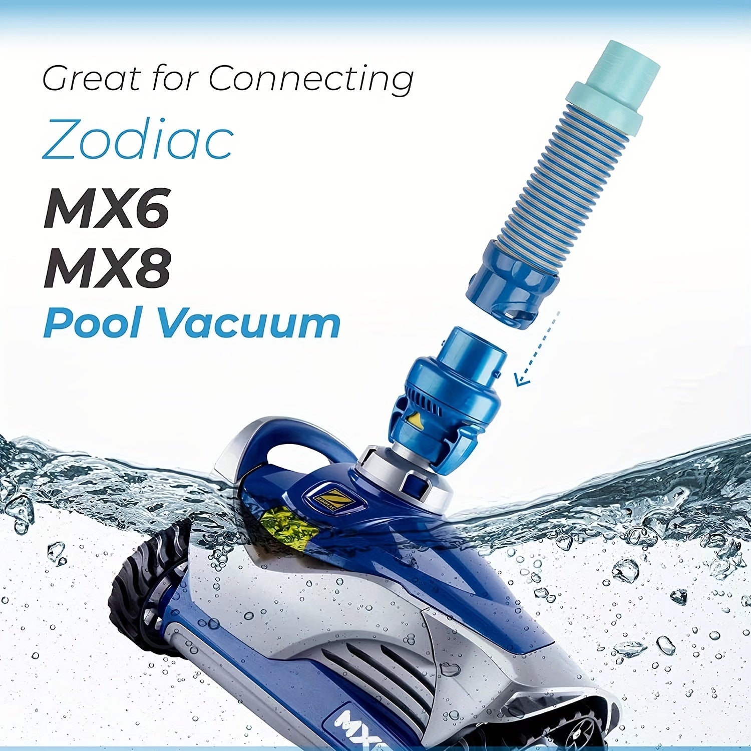 Zodiac MX6 MX8 Pool Cleaner Hose Adapter for Leaf Catcher, Effortless Cleaning