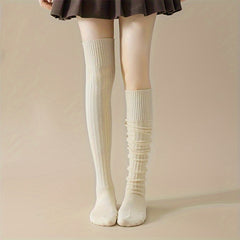 Lace Thigh High Socks - Women's Over The Knee Stockings