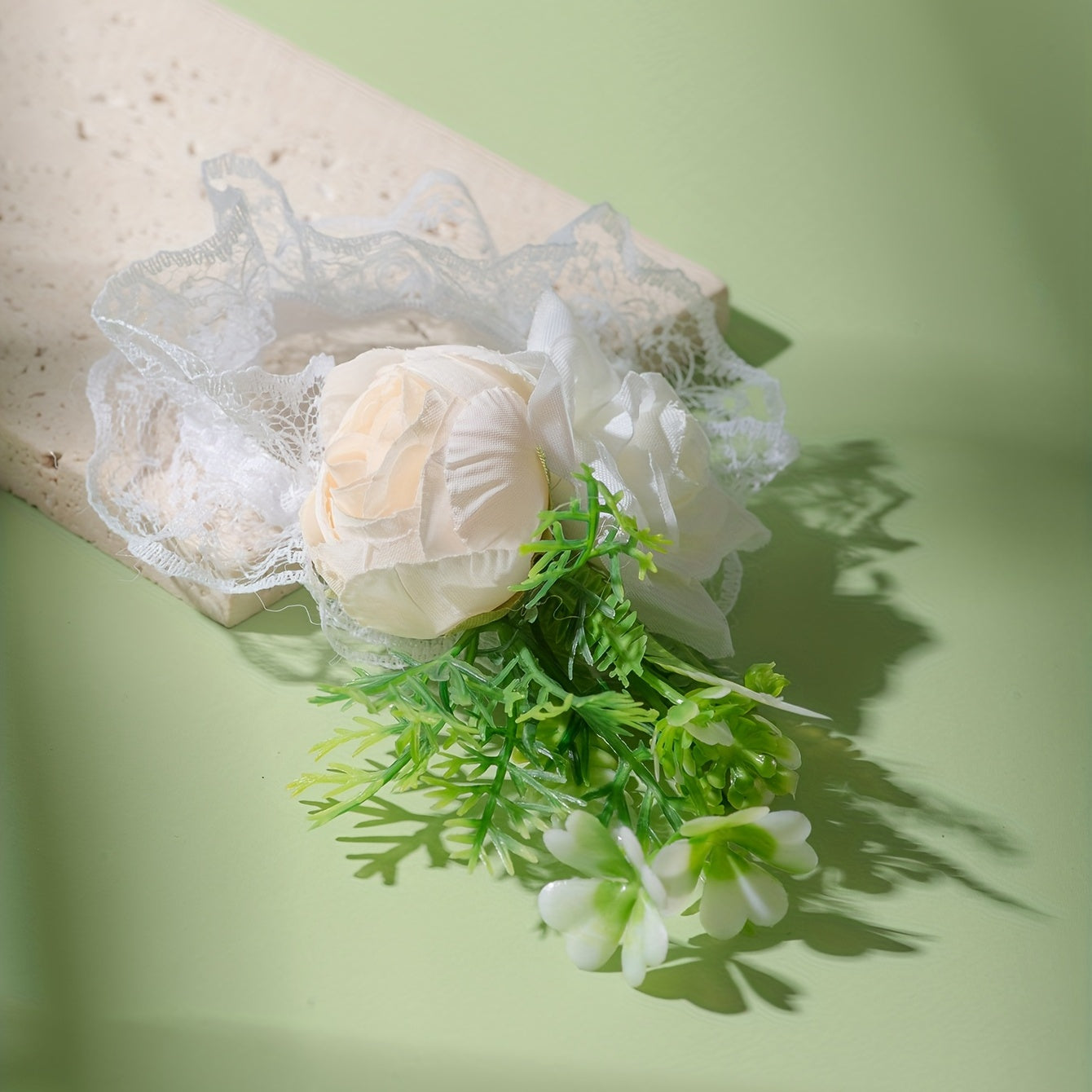 Simulation Flowers Wristband Elastic Lace Wrist Straps Women's Decoration