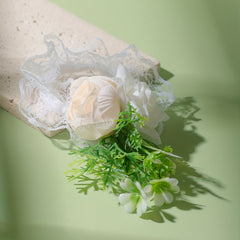 Simulation Flowers Wristband Elastic Lace Wrist Straps Women's Decoration