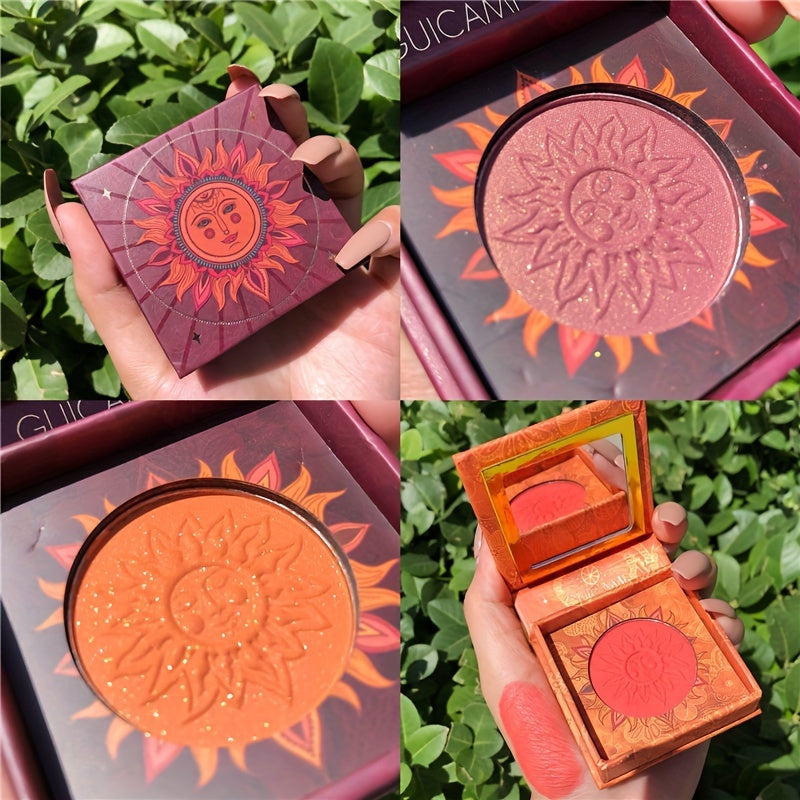 Watermelon Red Orange Blush Eyeshadow Multifunctional Powder