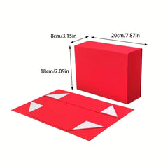 Small Red Magnetic Lid Box for Special Occasions
