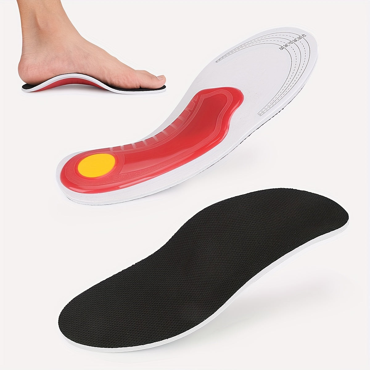 Plantar Fasciitis Insoles Arch Supports - Men & Women