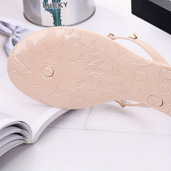 Women's Bowknot Sandals Open Toe Summer Beach Slides