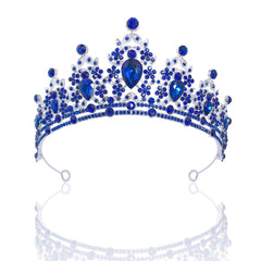 Crystal Tiara Headband for Bridal Wedding Party Prom Pageant Gothic Costumes