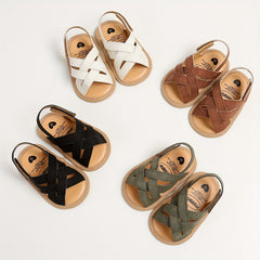 Baby Girls Open Toe Sandals Lightweight Breathable Non-Slip for Spring & Summer