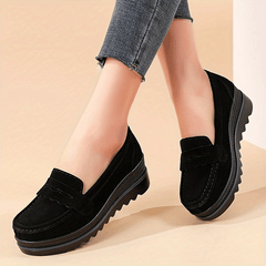 Women's Platform Loafers Slip On Shoes Casual Comfort Anti slip Shoes