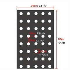 Plastic Film Garden Weed Control Barrier for Planting & Mulching
