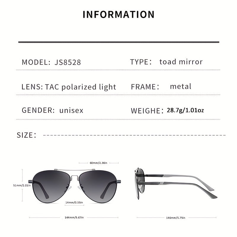 Retro Aviator Men's Sunglasses UV400 Protection