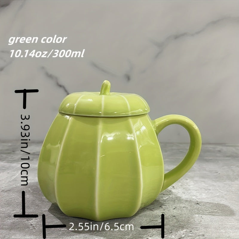 10 14oz Large Pumpkin Mug With Lid - Halloween Special
