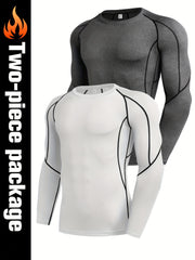 Men's Quick Drying Long Sleeve Shirt for Fitness Training