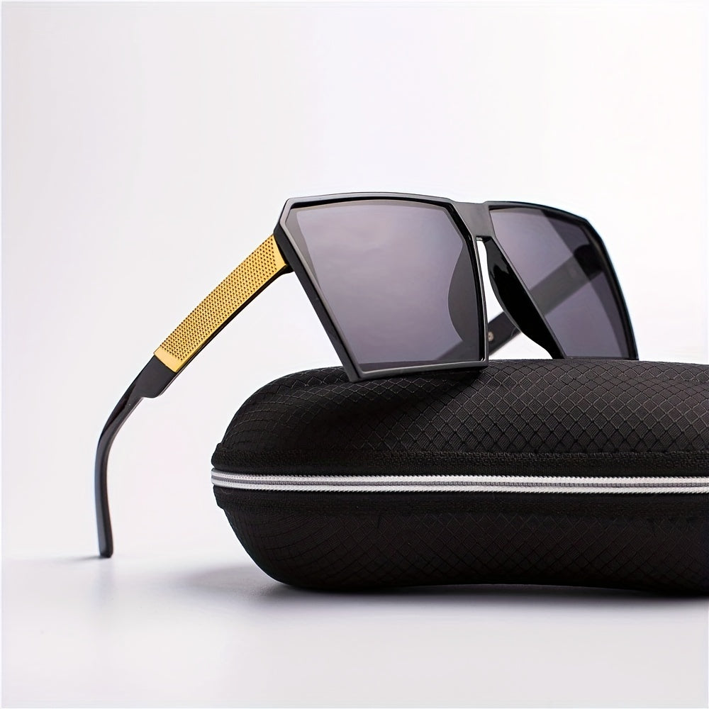 Photochromic Square Frame Sunglasses UV400