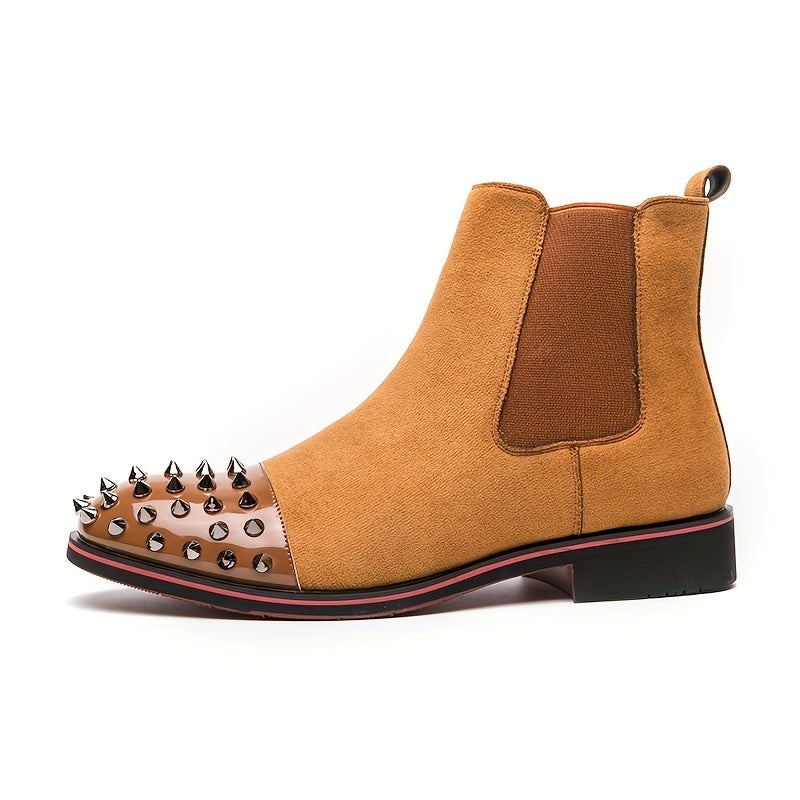Men's Spiky Toe Cap Chelsea Boots