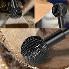 Carbon Steel Wood Carving Burr 10mm Shank Rotary Ball Gouge