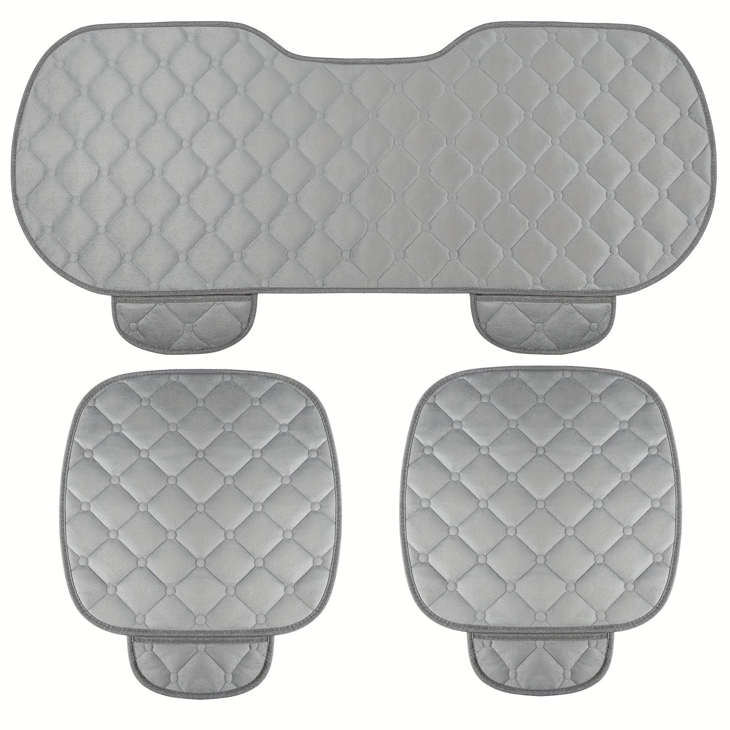 Plush Car Seat Cushion Set - Winter Warm Chair Cover