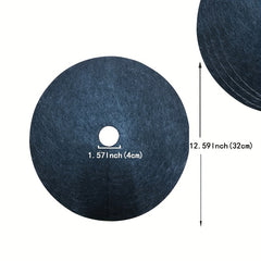 10pcs Non Woven Tree Grass Cover Weed Barrier Mat Degradable Tree Mulch