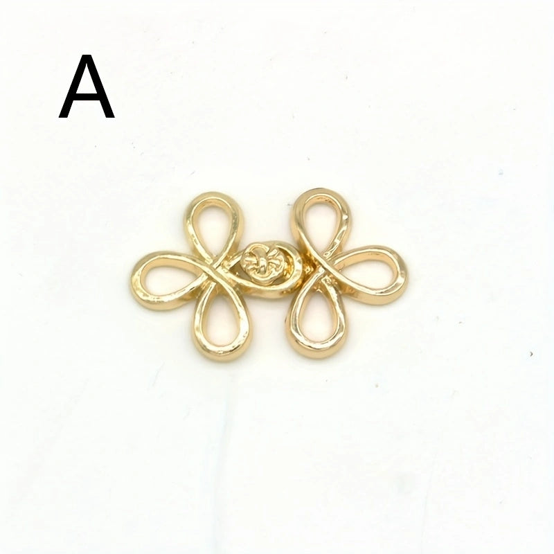 Four-leaf Clover Shawl Cloak Pair Button Hook