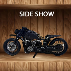 1000 pcs Retro Motorcycle Building Block Set Adult DIY Model Kit