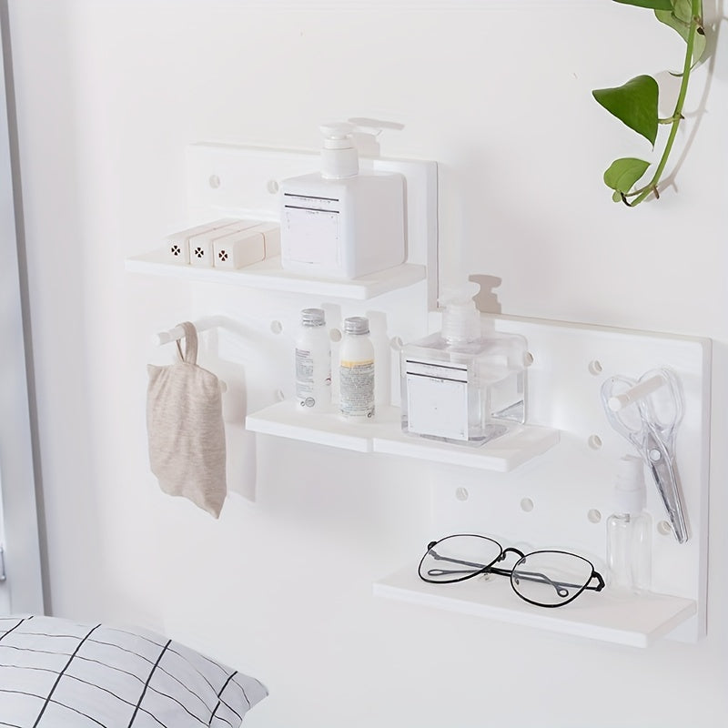 Wall Mounted Bedside Storage Shelf Dormitory Desk Bedroom Organizer Rack
