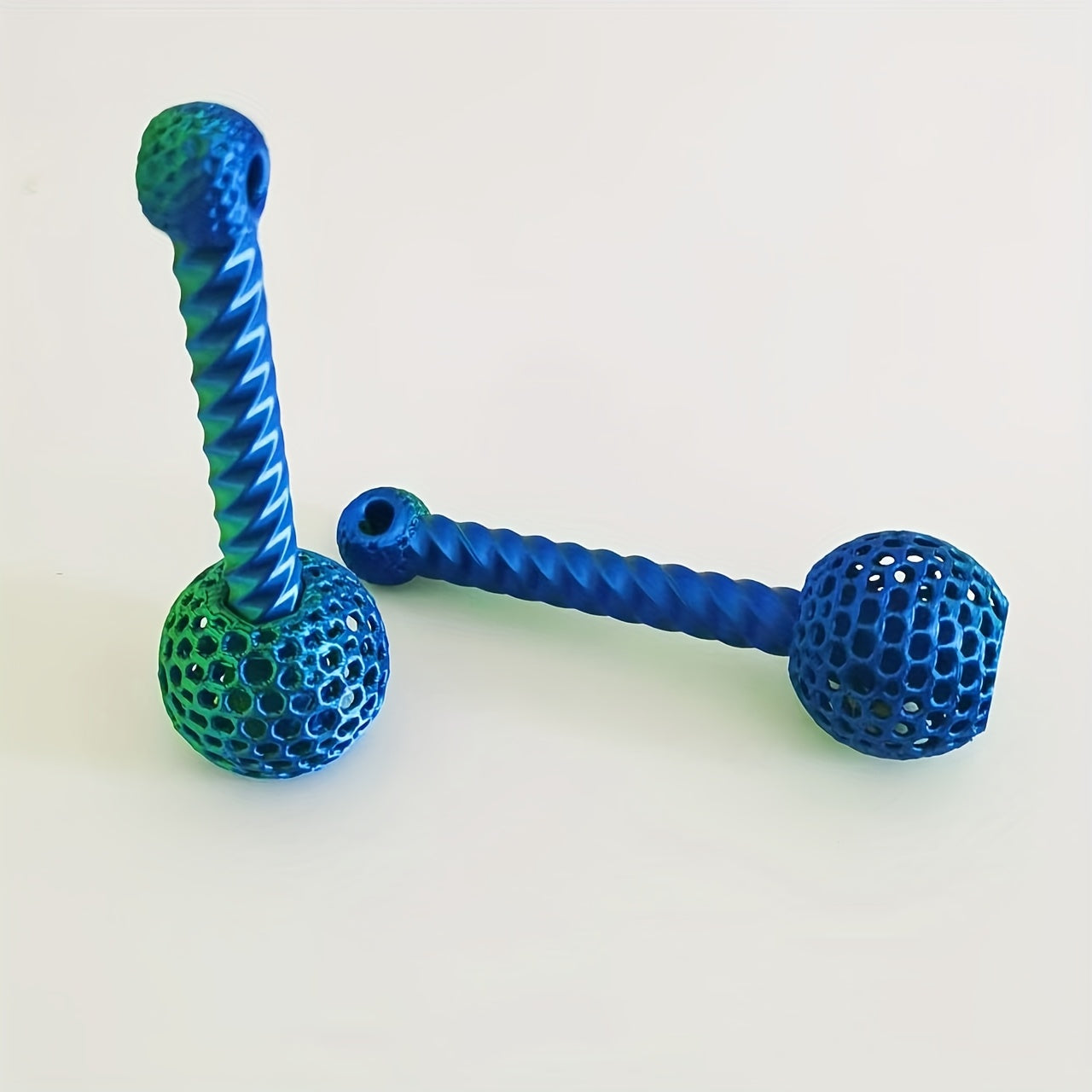 2pcs Gradient Decompression Rotating Mallet Office Adult Toy