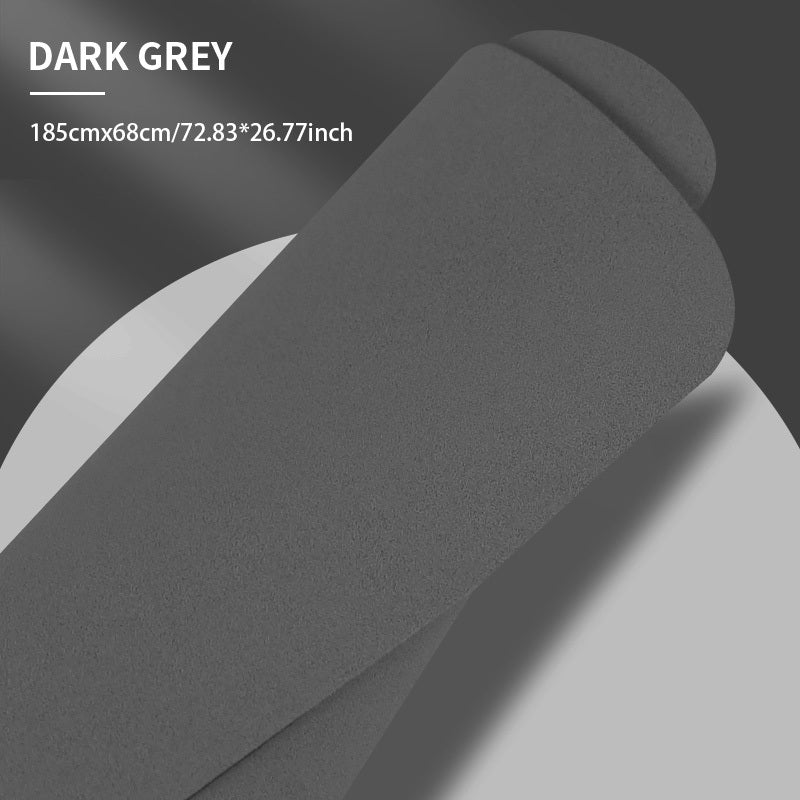 Solid Yoga Mat Anti slip Frosted PU Leather Rubber Yoga Mat